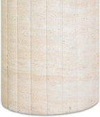 Tov Furniture Blossom Faux Travertine Indoor/Outdoor Concrete Side Table