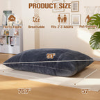 nalone 6.4 FT Giant Bean Bag Chair for Adults, 4 in 1 Memory Foam Filled Beanbag Chair, Floor Sofa Bed with Fluffy Washable Flannel Cover, Lounge Couch for Bedroom, Living Room (Grey)