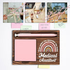 Medical Assistant Gifts, Thank You Appreciation Gifts for Medical Assistant Week Graduation Birthday Christmas Office Desk Self-Stick Note Pad Holders SBB31