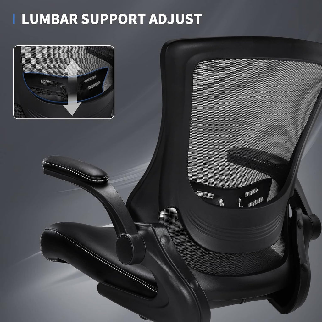 Misolant Tall Office Chair for Standing Desk, Drafting Chair with Footrest Ring, PU Leather Recline High Office Tall Desk Chair with Adjustable Lumbar Support