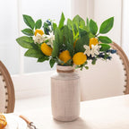 Valery Madelyn 4 Packs Spring Summer Picks with Lemons Blueberry Eucalyptus Leaves, Artificial Fruit Lemon Picks with Greenry, Summer Lemon Branches Decorations for Home Vase Kitchen Table Decor-12''