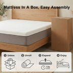 8 Inch Twin Mattress, Memory Foam Twin Size Bed Mattress in a Box, Soft and Comfortable, Pressure Relief, Medium Firm, CertiPUR-US Certified, Fiberglass Free