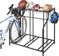 Mythinglogic Garage Bike Storage Rack, Freestanding Organizer for Adult or Kids Bike, 3 Bicycle Holder for Indoor and Outdoor Use