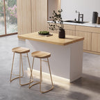 homary Kitchen Island with Storage & LED, 50" White Wood Islands with Wine Rack, Drawers & Shelves, Modern Kitchen Table for Dining Room, Prep & Gatherings, Without Chair