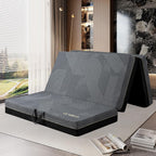 GEMBED Tri Folding Mattress Queen Size - Memory Foam Tri-fold Handle & Non-Slip Bottom, Portable Foldable Sofa Bed Floor Chair for Travel RV Camping Guest Yoga - 6 Inch, 78"x58"x6"