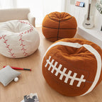 Sports Baseball Bean Bag Chair - Giant Bean Bag Chairs for Adults and Kids - Oversized Bean Bag Sofa Couch with Filler - Plush BeanBag Furniture for Living Room Bedroom Dorm Office - 44 Inch