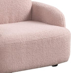 25.5" W Pink Sherpa Bear Shaped Armchair