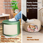 Multipurpose Outdoor Ottoman for Patio 20x14 Inches, Backyard, Additional Seating, Footrest, Side Table,Outdoor Patio Bean Bag Ottoman (Green)