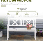 Rustic Style Wooden Bench