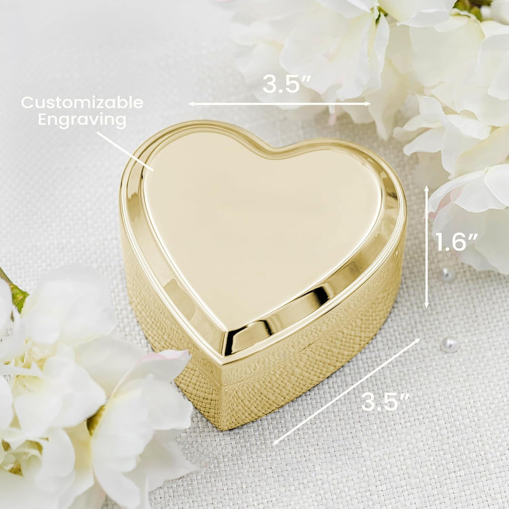 Cherished Moments Personalized Quinceañera Jewelry Box, Heart Keepsake