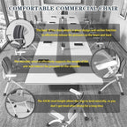 Ergonomic Folding Office Chair with Wheels Portable Study Conference Training Chair for Home Office Compact Lightweigh