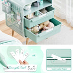 SYKIARIOL Kids Nightstand,Cute End Table with Storage Drawer,Nightstand for Girls Bedroom Furniture