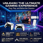 2026 New Retro Game Console: Features 128GB of Built-in Storage, Comes pre-Loaded with Over 20,000 Classic Retro Games, Supports 4K HDMI TV Output, and is a Plug-and-Play Portable Retro Gaming System