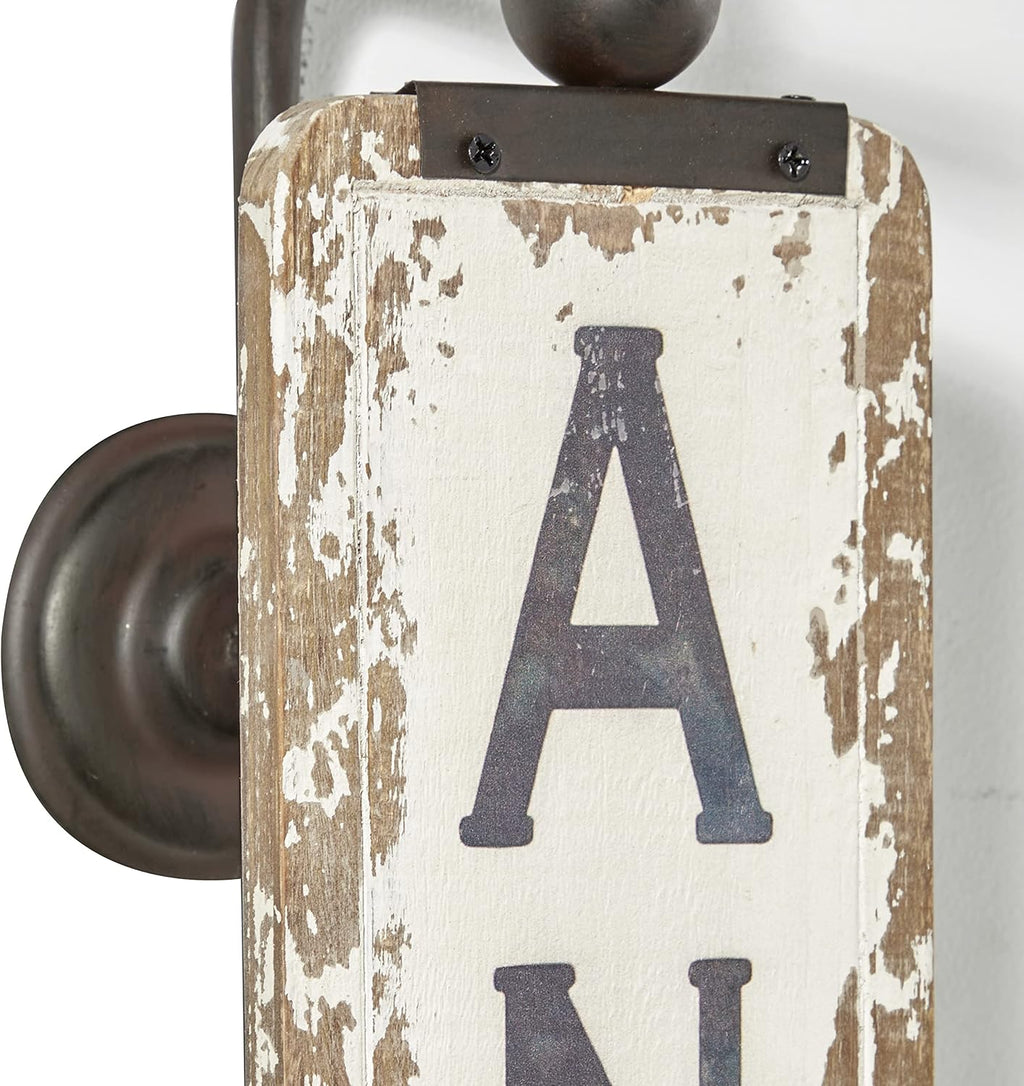 Deco 79 Wall Decor, 4" L x 8" W x 40" H, White