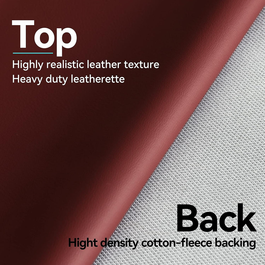 Heavy Duty Leatherette Billiard Pool Table Cover, Waterproof & Tearproof Cover for Pool Table 7/8/9FT (10 Colors Available) (8 Feet/Bordeaux red)