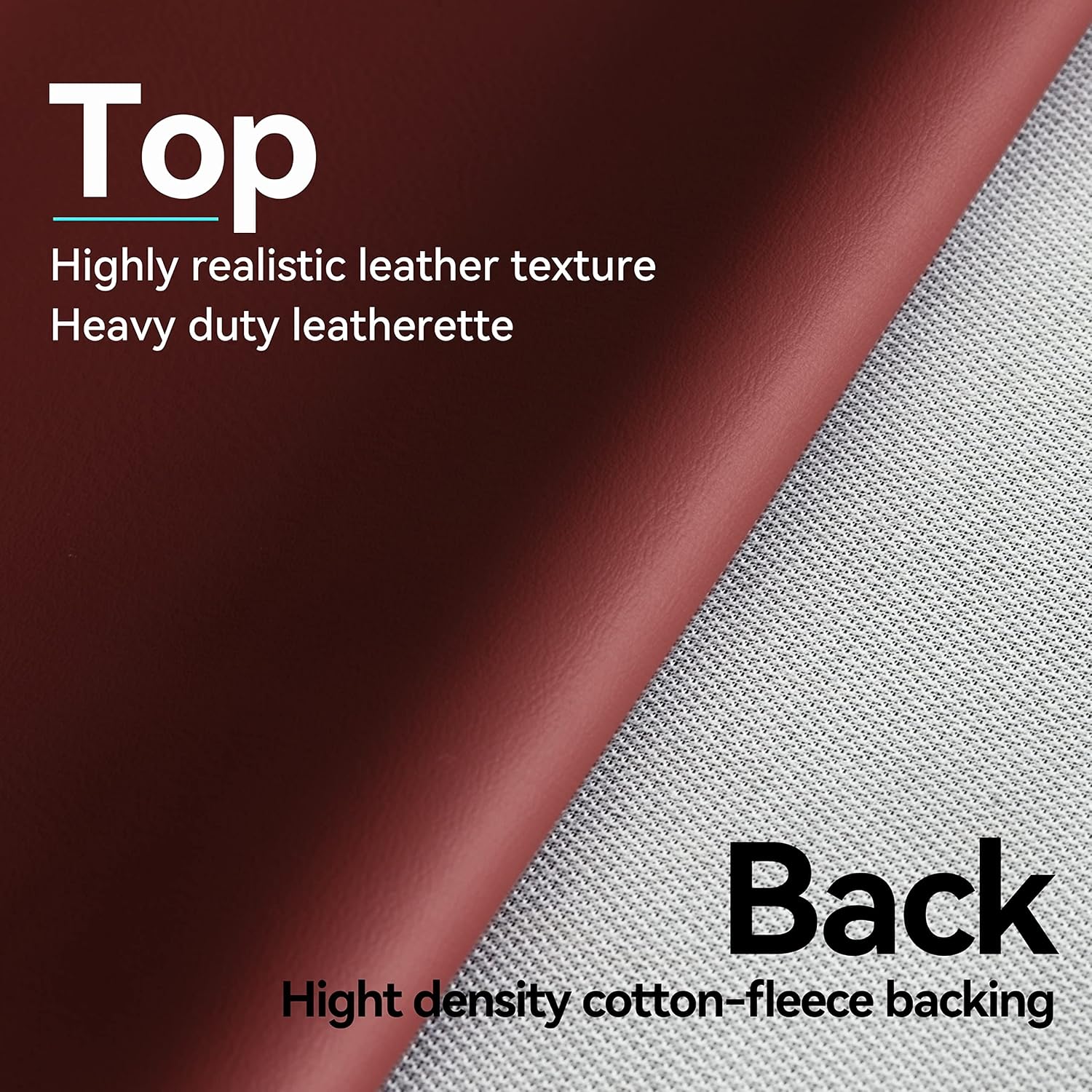 Heavy Duty Leatherette Billiard Pool Table Cover, Waterproof & Tearproof Cover for Pool Table 7/8/9FT (10 Colors Available) (8 Feet/Bordeaux red)