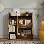 5-Cube Toy & Book Shelf with Storage Bins - Kids Organizer for Playroom, Bedroom, and School Classroom