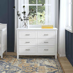 Davinci Charlie 6-Drawer Double Dresser in White