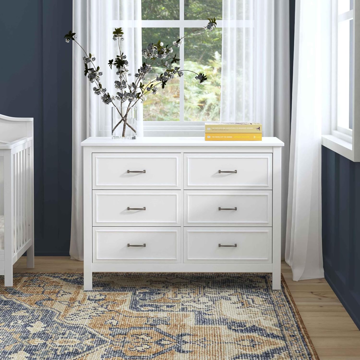 Davinci Charlie 6-Drawer Double Dresser in White