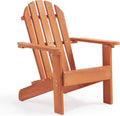 Mederra Wooden Kid's Adirondack Chair for Indoor and Outdoor, Natural Cedar Patio Lounge Chiar for Kids