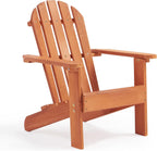 Mederra Wooden Kid's Adirondack Chair for Indoor and Outdoor, Natural Cedar Patio Lounge Chiar for Kids