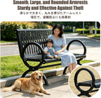 Garden Benches for Outdoors, Front Porch Benches Outdoor, Easy to Assemble, Suitable for Patios, Porches, Poolside Areas, Courtyards, and Balconies.(150 * 60 * 40CM)