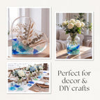 Patelai 48 oz Cobalt Blue Sea Glass Bulk Tumbled Crushed Vase Filler Frosted Seaglass Pieces for Beach Wedding Party Decor Home Decor Aquarium Ornament DIY Craft Supplies(48 oz)