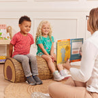 ECR4Kids SoftZone Tree Log Saddle Bench, 12in, Kids Bench, Chocolate