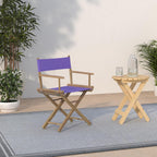Casual Home 200-00/021-41 Director Chair 18" - Classic Height Natural Frame/Purple Canvas