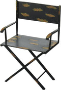 Design Toscano Hollywood Movie Director's Chair Home Theater Decor Statue, 10 Inch, Metalware, Rust
