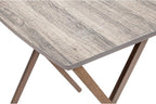 Folding Tray Table Rustic Gray Wooden Oversized TV Tray Table Portable Foldable Side Table Laptop Desk for Living Room Bedroom Small Spaces No Assembly Required