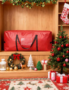 Christmas Tree Storage Bag – Fits Up to 7.5 Ft Xmas Tree, 600D Oxford Fabric, Waterproof & Tear-Resistant Material with Reinforced Handles and Zippers & Card Slot, Protects from Dust & Moisture