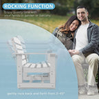 Outdoor Glider Bench - White