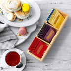 Tea Bag Holder with 2 Slots, Acacia | Tea bag holder