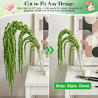 6Pcs Light Green Dried Amaranthus Hanging Flowers for Wedding Arch, 100% Natural Preserved Amaranthus Flowers for Floral Arrangement, Wall Home Decor (23 in)