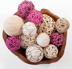ANDALUCA Large Decorative Vase Filler Bag with Orbs, Balls (Pink)