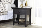Overland Nightstand Forever Black