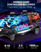 Puiseno Wireless Controller for PS-4, Dual Vibration Game Joystick/Motion Sensing/Touchpad/Speaker/3.5mm Audio Jack Headphone, Upgraded Six-Axis Sensor, Compatible with PS4/Slim/Pro Console/PC (Ice Blue)