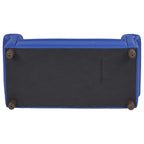 Little Lux Upholstered Preschool Sofa, Plush Furniture for Kids Room, Classroom, Daycare - Blue