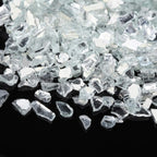 Patelai Crushed Glass for Crafts Glitter Resin Art Broken Decorative Crushed Mirror Vase Filler Crush Glass Pieces for Vase Pool Bar Fish Tank Garden Decoration(2 Pound,White)