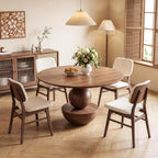 Dining Chairs Set of 2, Mid-Century Modern Dining Room Kitchen Dinner Chairs, Upholstered Vanity Living Room Chairs, Open Back and Padded Seat for Home/Kitchen/Living Room/Bedroom