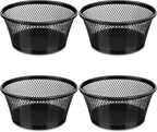 Smgmg Paper Clip Holder, Paperclip Holders for Desk, 4 Pack Paperclip Holder, Magnetic Paper Clip Holder for Desk, Paper Clip Dispenser, Paper Clip Organizer Office (Black)
