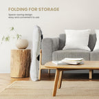 Comfy Saucer Chair, Faux Fur Disc Chair Foldable, Lounge Lazy Chairs for Living Room Bedroom Dorm, Reading Chair for Kids Adults Girls Teens, White