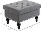 Living Room Ottoman with Storage