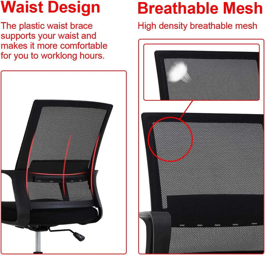 Drafting Chair Tall Office with Lumbar Support Arms for Standing Desk Swivel Rolling Mesh Footrest Ring Height Adjustable Stool Bar High Desk, 250lbs, Seat-Hight 20.7-28.5 inch
