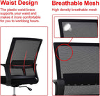 Drafting Chair Tall Office with Lumbar Support Arms for Standing Desk Swivel Rolling Mesh Footrest Ring Height Adjustable Stool Bar High Desk, 250lbs, Seat-Hight 20.7-28.5 inch