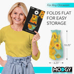MODGY Collapsible and Expandable Plastic Flower Vase, Unbreakable, Foldable, Decorative Modern Centerpieces, Table Decorations, Van Gogh Sunflowers, 1 Pack