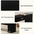 Tribesigns Dining Bench, Farmhouse Wooden Entryway Bench, Entry 47" Long Bench for Living Dining Room, Hallway and Bedroom, Easy Assembly, Black