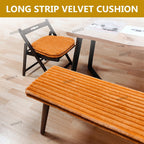 Bench Cushions Indoor/Outdoor Furniture, Corduroy Bench Seat Pad Replacement Cushions 1/2/3 Seater Chair Pads,Washable Removable, for Garden,Patio, Dining Room Benches(Beige Gray,180x40x5cm)