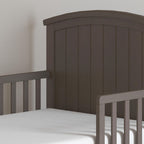 Child Craft Hampton Toddler Bed and Dresser Bedroom Furniture Set, 2 Piece, Low to Ground Design (Dapper Gray)